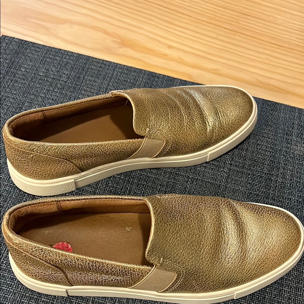 Frye women’s Gold Slip-On Shoes